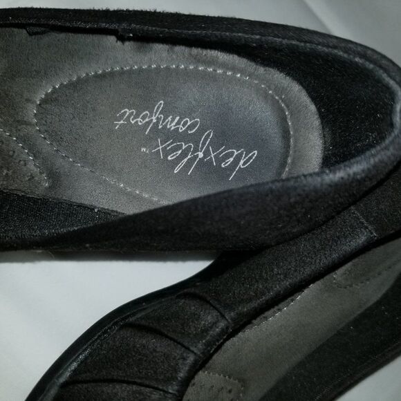 DEXFLEX COMFORT WOMEN"S WEDGE STYLE SUEDE SHOES - Picture 7 of 15